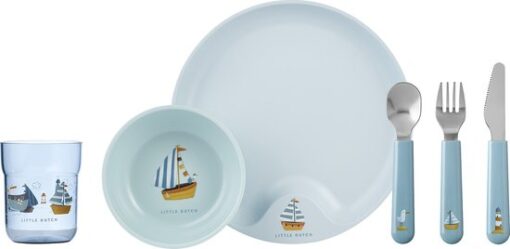 Mepal Mio kinderservies set – 6-delig – Kraamcadeau – Kinderservies – Sailors Bay