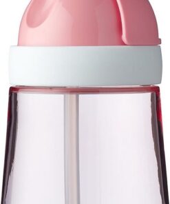 Mepal Mio rietjesbeker – 300 ml – Makkelijk vast te houden – Kinderservies – Deep pink