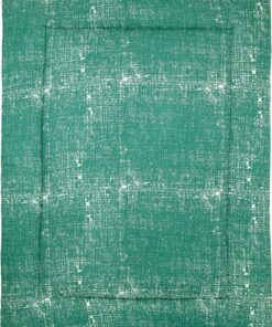 Meyco Baby Fine Lines boxkleed - emerald green - 77x97cm