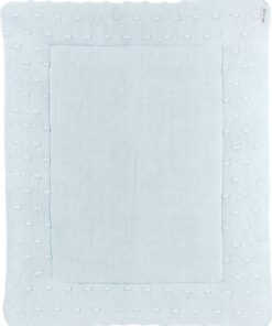 Meyco Baby Knots boxkleed - light blue - 77x97cm