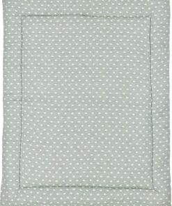 Meyco Baby Little Dots boxkleed - forest green - 80x100cm