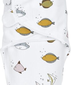 Meyco Baby Sea swaddlemeyco inbakerdoek - multicolour - 4-6 maanden