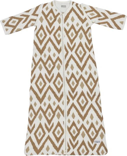 Meyco Baby Slaapzak Winter Ikat - afritsbare mouwen - sand - 110cm - winterslaapzak