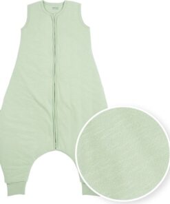 Meyco Baby Slub baby winter slaapoverall jumper - soft green - 104cm