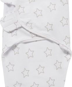 Meyco Baby Stars swaddlemeyco inbakerdoek - grey - 0-3 maanden