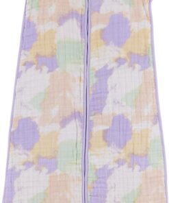 Meyco Baby Tie-Dye baby slaapzak - hydrofiel - soft lilac - 70cm