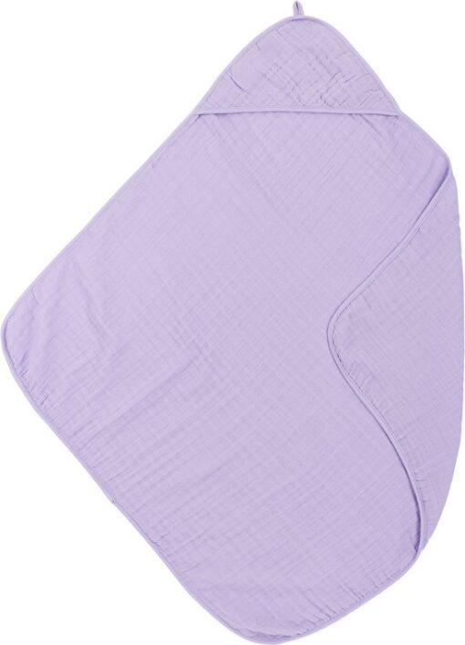 Meyco Baby Uni badcape - hydrofiel - soft lilac - 80x80cm