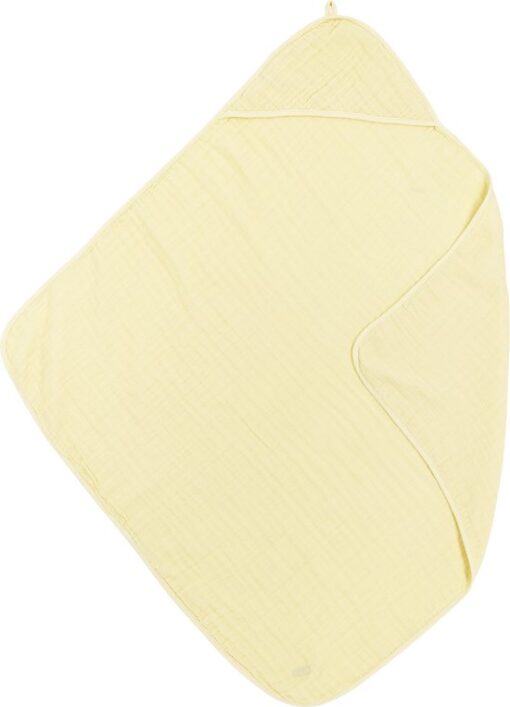 Meyco Baby Uni badcape - hydrofiel - soft yellow - 80x80cm