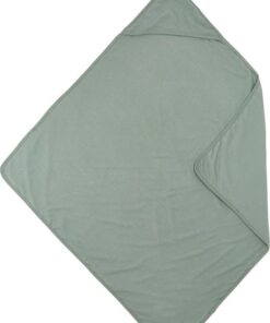 Meyco Baby Uni badcape - stone green - 80x80cm