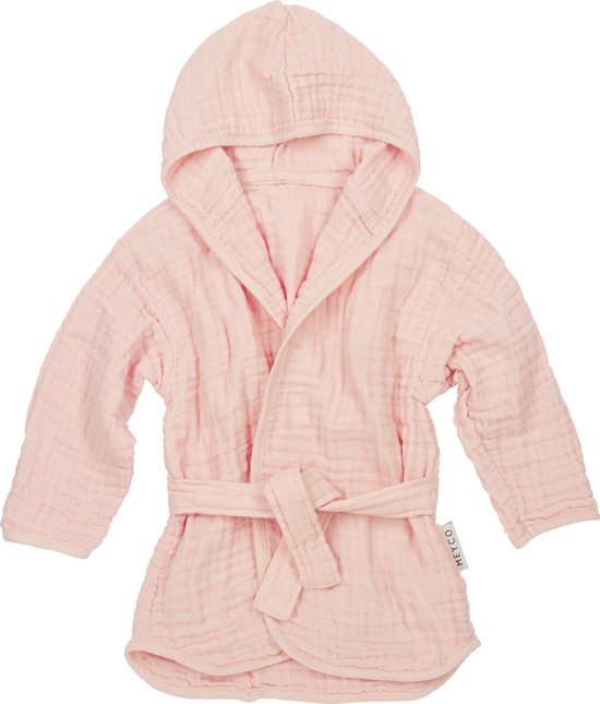 Meyco Baby Uni badjas - soft pink - 86/92