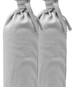 Meyco Baby Uni kruikenzak - 2-pack - light grey