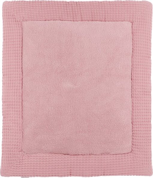 Meyco Baby Wafel Teddy boxkleed - old pink - 80x100cm