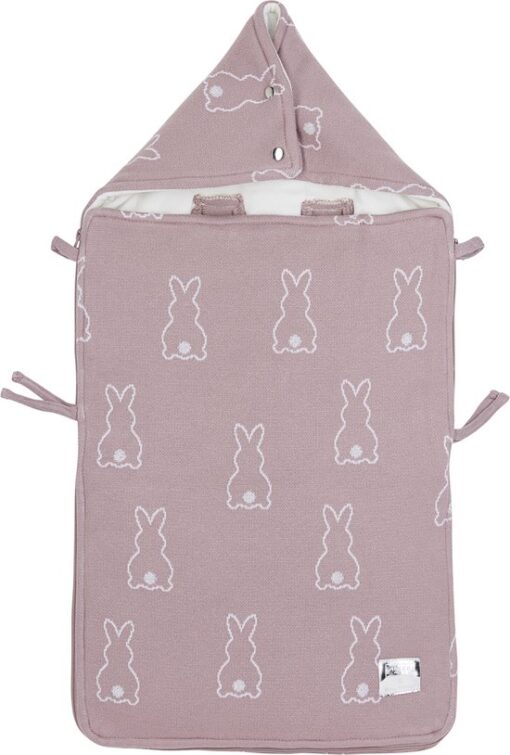 Meyco Baby X Mrs.Keizer Rabbit voetenzak - lilac - 40x82cm