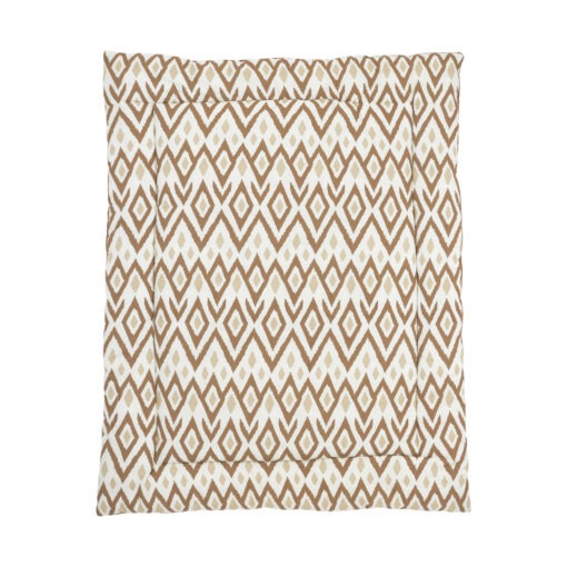 Meyco Ikat Boxkleed Sand / Toffee 77 x 97 cm