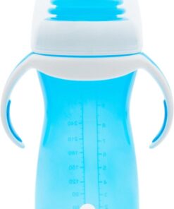 Munchkin Gentle Overgangsbeker - Transition Cup - Anti-lek Beker voor Baby's – Vanaf 9 Maanden - 296ml – Blauw
