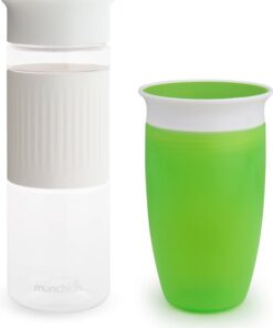 Munchkin Miracle 360° Ouder/Kind Set - Antilek - BPA-Vrij - Wit/Groen