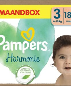 Pampers Harmonie Luiers - Maat 3 (6kg-10kg) - 186 Luiers - Maandbox