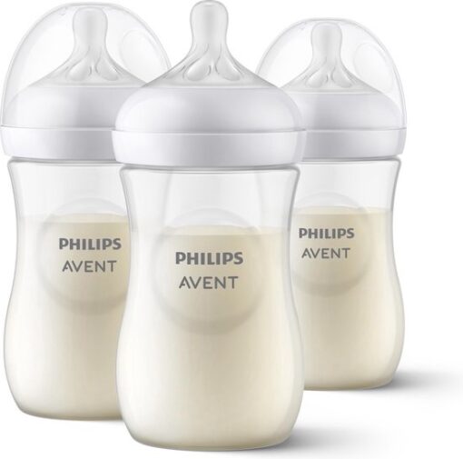 Philips Avent Natural Response Fles - 3 Flessen - 260 ml - 1+ maanden - Snelheid 3-speen - SCY903/03