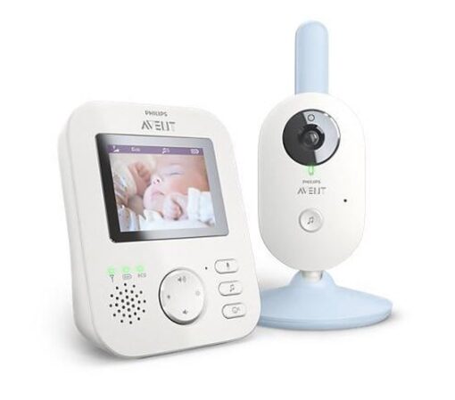 Philips Avent SCD835/26 beeldbabyfoon - babyfoon met camera - wit lichtblauw