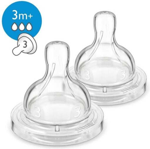 Philips Avent SCF633/27 Flesspenen met 3 gaten - 2 Stuks