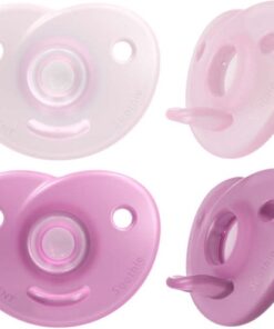 Philips Avent Soothie Fopspeen - 0 tot 6 Maanden - 2 Speentjes - Roze/Donkerroze - SCF099/20