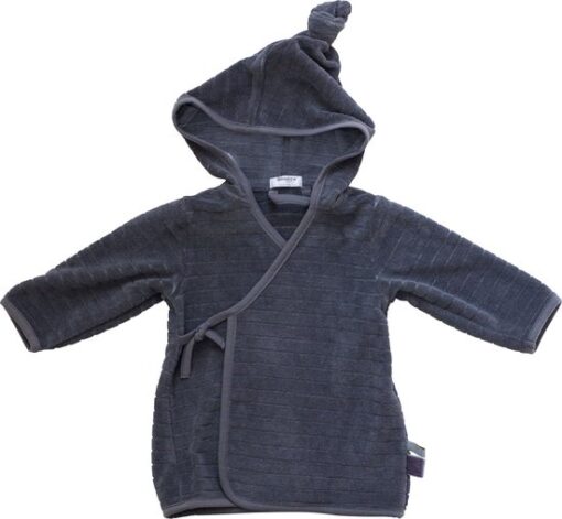 Snoozebaby Badjas Organisch Katoen Storm Grey - 74/80