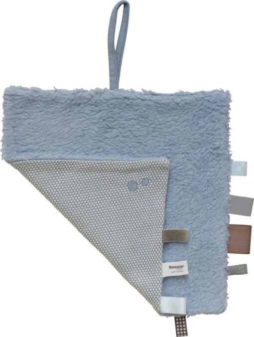 Snoozebaby Organisch Knuffeldoekje Fresh Blue - 25x25 cm