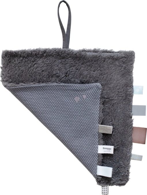 Snoozebaby Organisch Knuffeldoekje Storm Grey - 25x25 cm