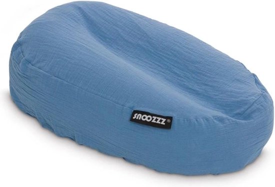 Snoozzz Relax hoes voor voedingskussen - maakt van je voedingskussen een babynestje - 100% katoen - jeans blauw