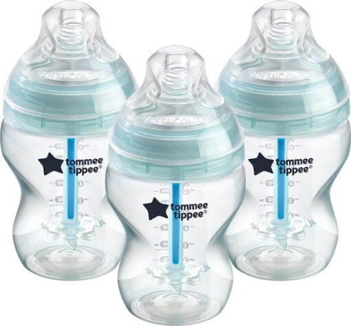 Tommee Tippee babyflessen - Advanced Anti-koelik - langzaam stromende borstachtige speen - 260 ml - pak van 3