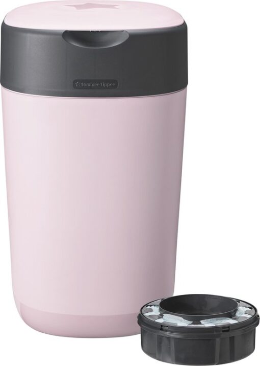 Tommee Tippee Milieuvriendelijke Twist & Click Luieremmer - met 1 Navulcassette - roze