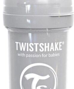 Twistshake Babyfles Antikoliek 180 Ml - Pastel Grijs