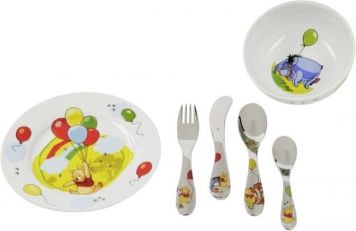 WMF Kinderservies Winnie de Poeh - 6-delig - RVS