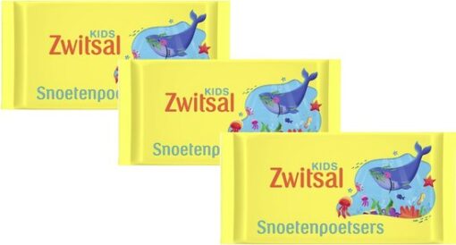 Zwitsal - Kids Snoetenpoetsers - 3 x 40 Monddoekjes - Voordeelpack