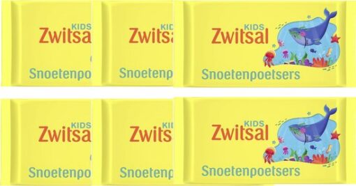 Zwitsal - Kids Snoetenpoetsers - 6 x 40 Monddoekjes - Voordeelverpakking