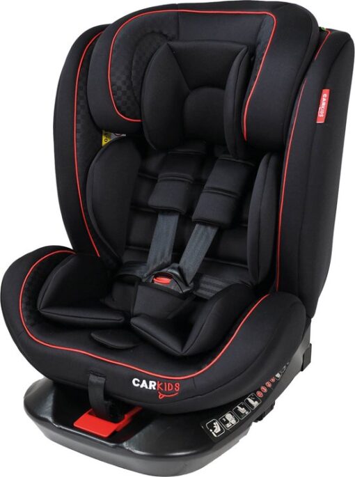 Carkids I-Size Autostoeltje Darcy 360° Draaibaar 40-150cm Isofix Zwart/Rood