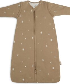 Jollein Baby Slaapzak Winter met afritsbare mouw - 110 cm Stargaze - Biscuit - Winterslaapzak