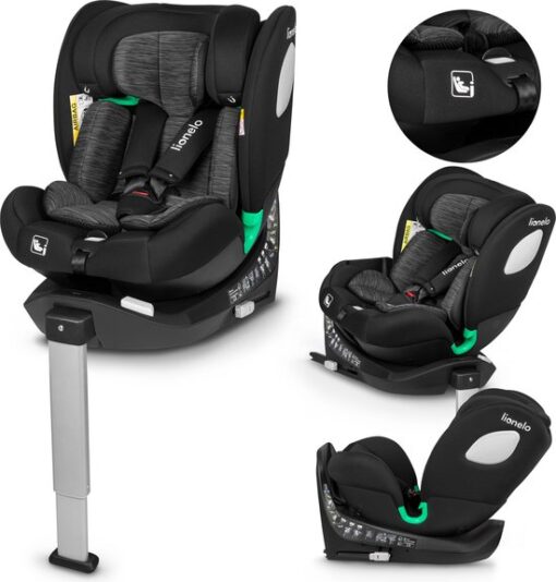 Lionelo Braam i-Size Autostoeltje - 0-36kg - ISOFIX + steunpoot - 360° draaibaar