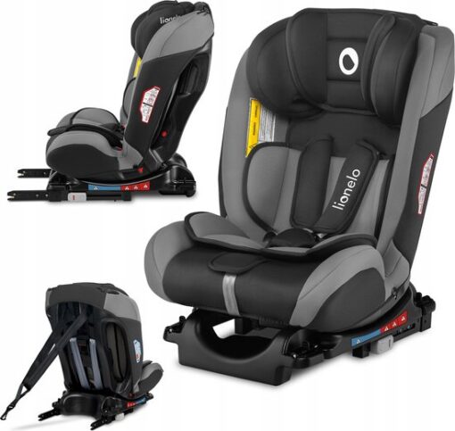 Lionelo Sander - Autostoel - ISOFIX 180° - Montage Voorwaarts of Achterwaarts- Extra zij-bescherming - tot 36kg