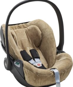 Meyco Baby Velvet autostoelhoes Cybex Cloud Z2 i-size plus - taupe