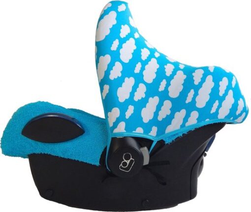 Wallabiezzz - Maxi Cosi Autostoel Zonnekap - Aqua Wolk