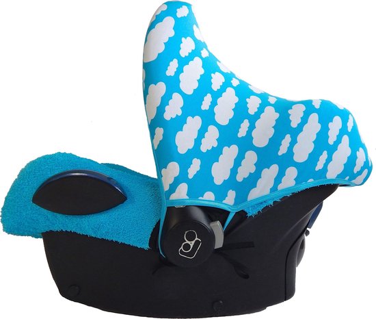 Wallabiezzz - Maxi Cosi Autostoel Zonnekap -  Aqua Wolk