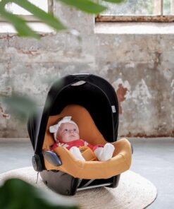 Wallabiezzz Zonnekap Maxi Cosi - Zonnescherm Kinderwagen - Autostoel Universeel - Zwart