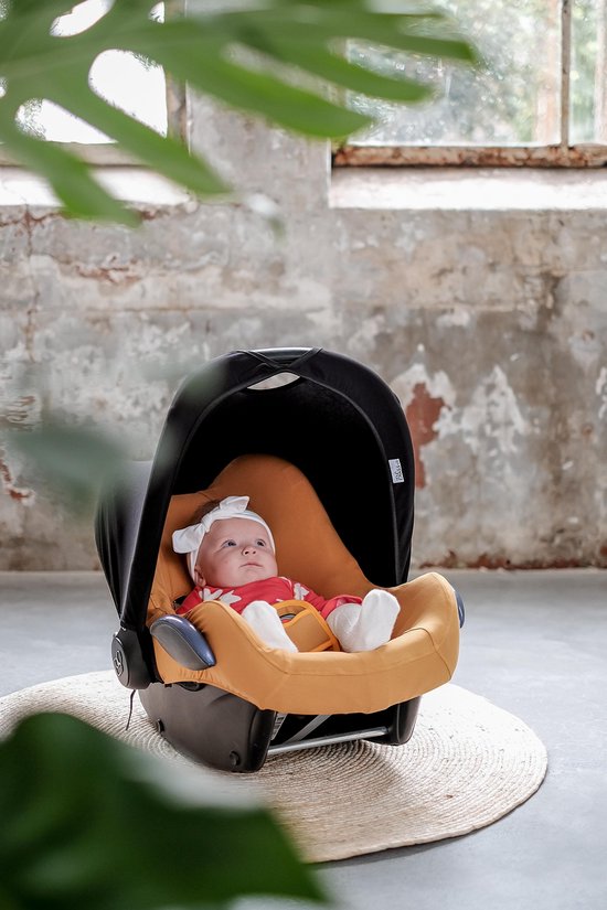 Wallabiezzz Zonnekap Maxi Cosi - Zonnescherm Kinderwagen - Autostoel Universeel - Zwart