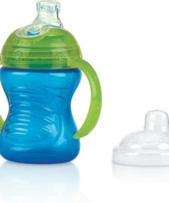 1P PP 240ml antilek beker met handgrepen met silicone SUPER drinktuit met PP dop