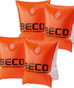 2x Paar Beco zwembandjes / zwemvleugels oranje - maat 0 - tot 15 kg - Zwemhulpjes - zwemmouwtjes/zwembandjes voor kinderen