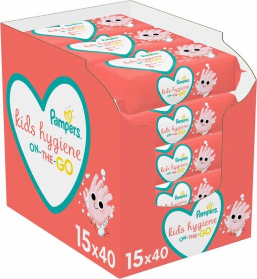 3x Pampers Billendoekjes Kids Hygiene On-The-Go 600 doekjes