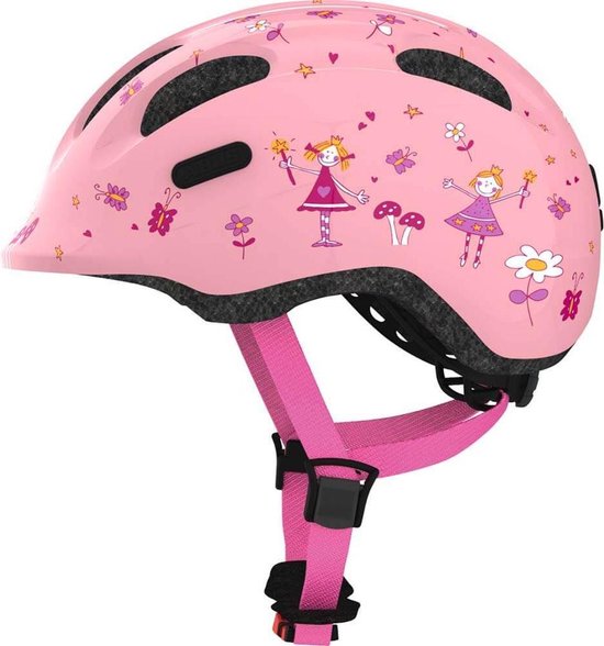 Abus Smiley 2.0 - Fietshelm Pink Princess S (45 - 50 cm)