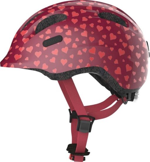 ABUS Smiley 2.0 Fietshelm - Maat M (50-55 cm) - cherry heart