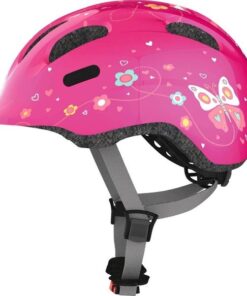 ABUS Smiley 2.0 Fietshelm - Maat S (45-50 cm) - pink butterfly